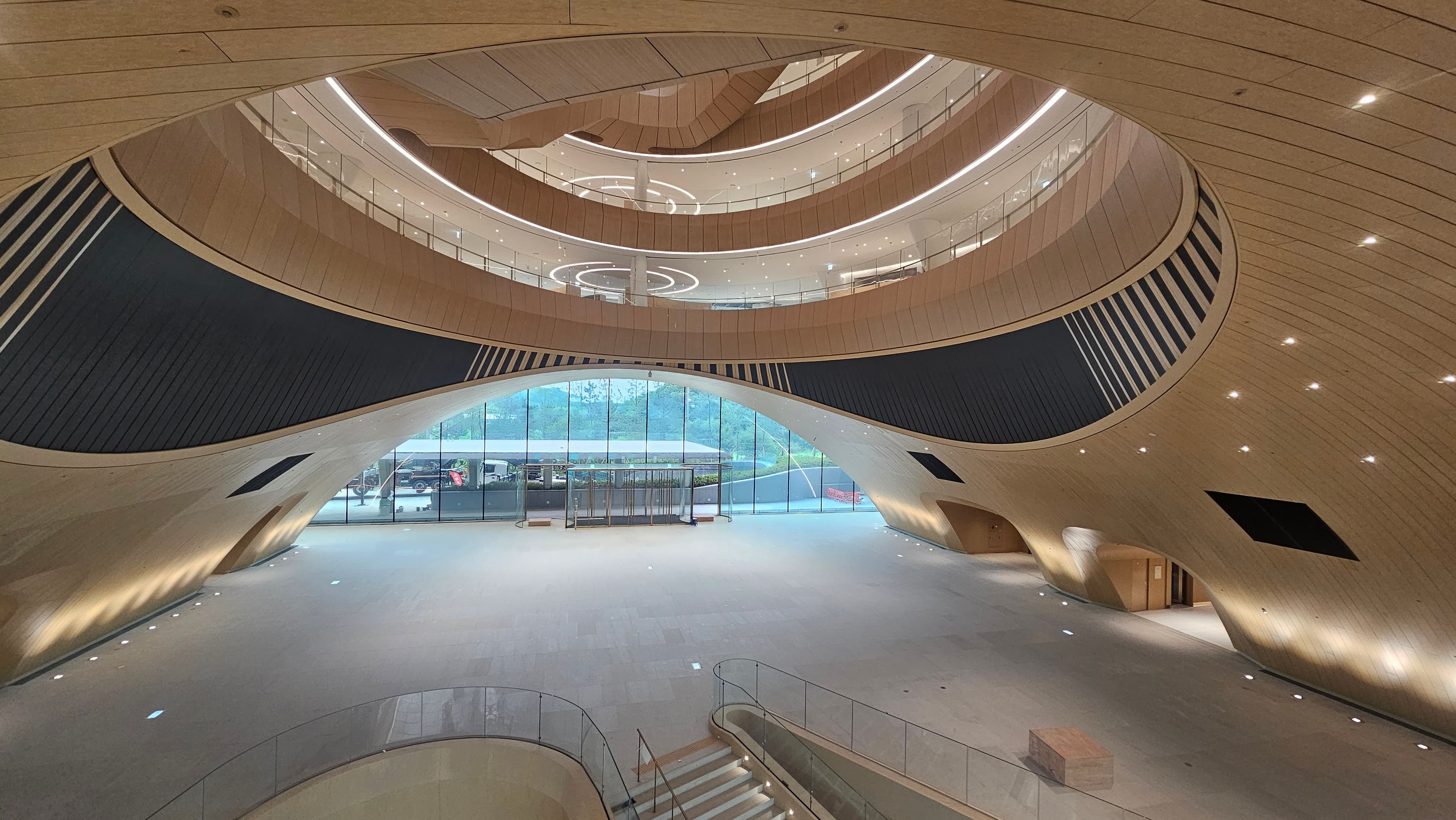 Hana Dream Town curved architectural interior completed with MetalMorph engineering and coordination